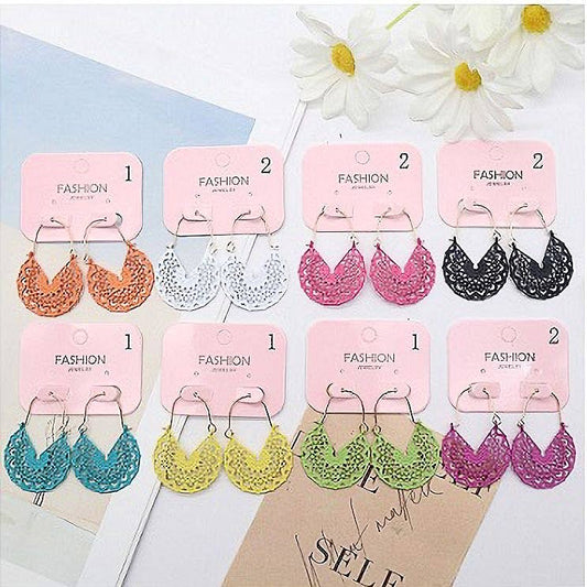 Diacly - 12pk Bohemian Dangle Fashion Earrings