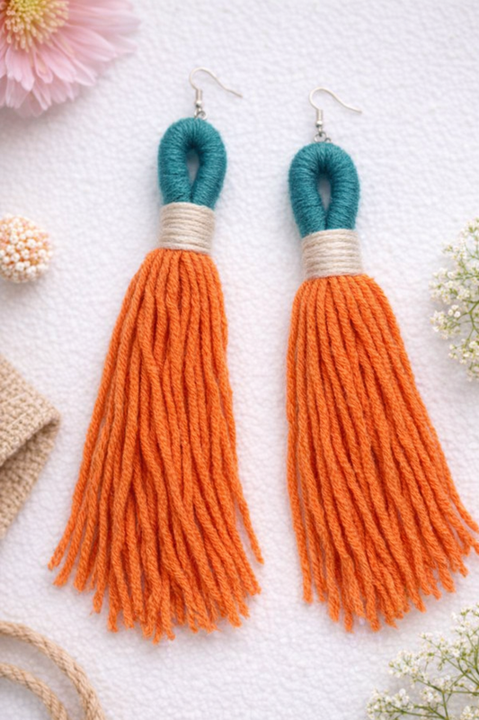Sunset Breeze Tassel Earrings